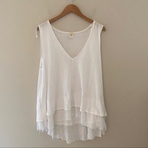 Free People: Bundle of 2 cotton summer tops. One is NWT